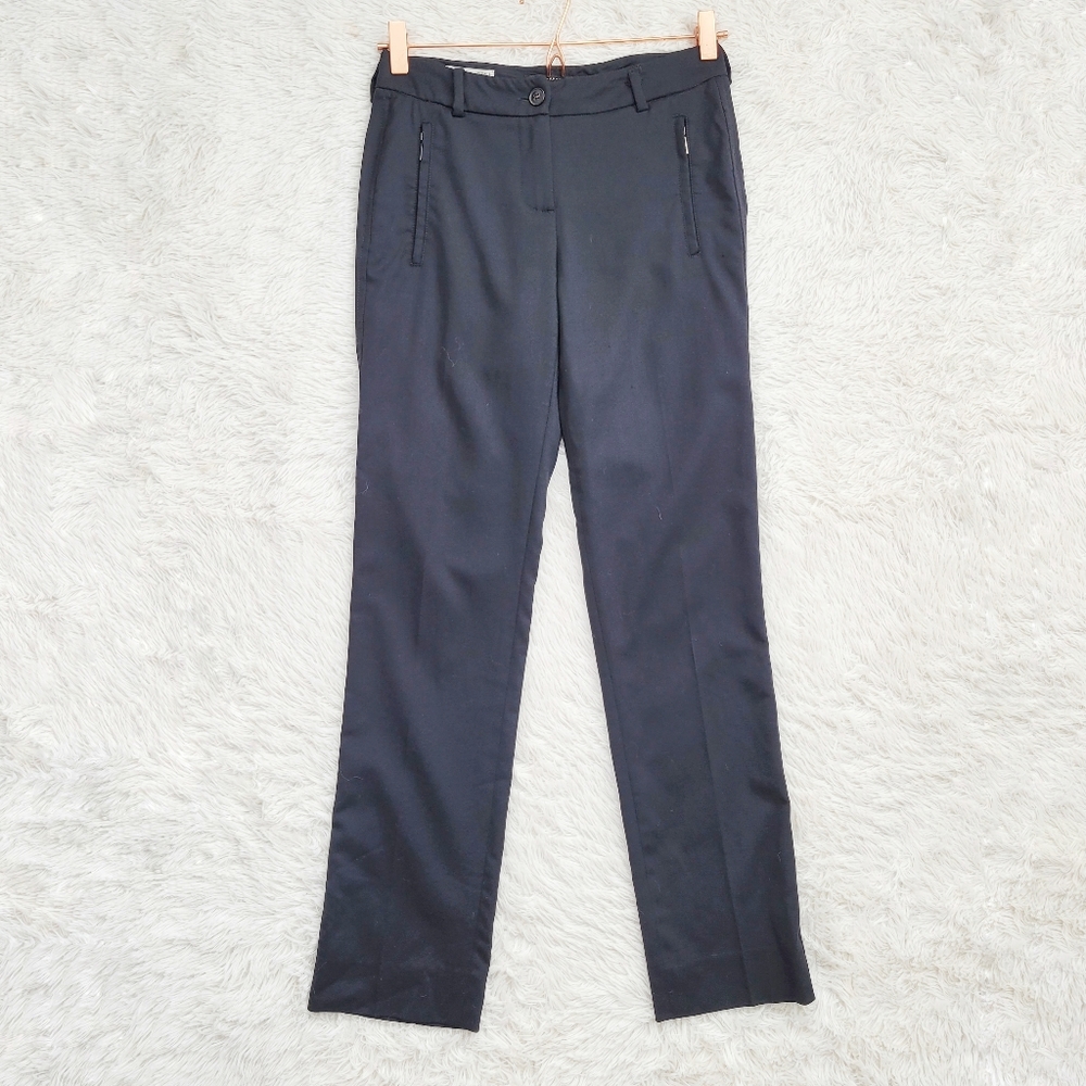 Max Mara‎ Weekend Slim FitW11 Black Wool Trousers